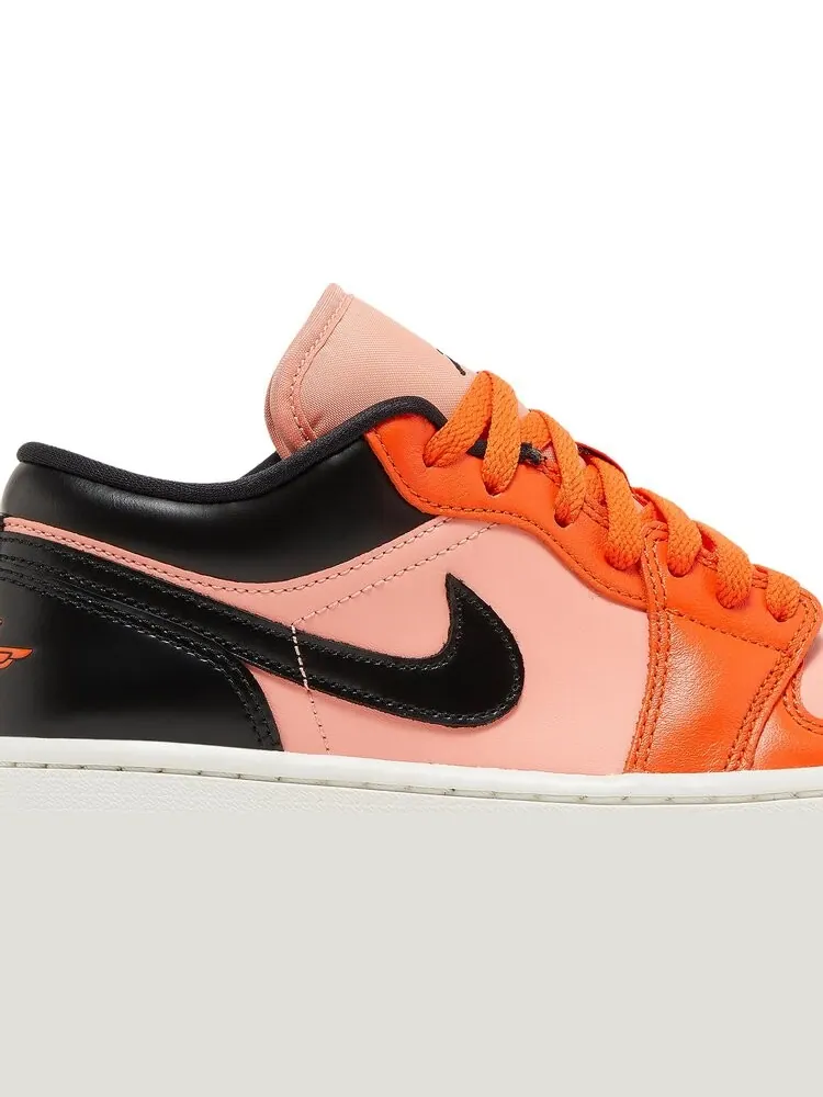 Кроссовки Wmns Air Jordan 1 Low SE Rush Orange Black — изображение 2 из 8, оранжевый