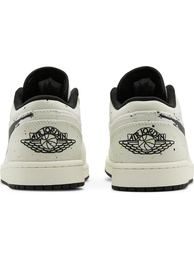 Кроссовки Air Jordan 1 Low Brushstroke Swoosh - Paint Splatter — изображение 6 из 8, белый