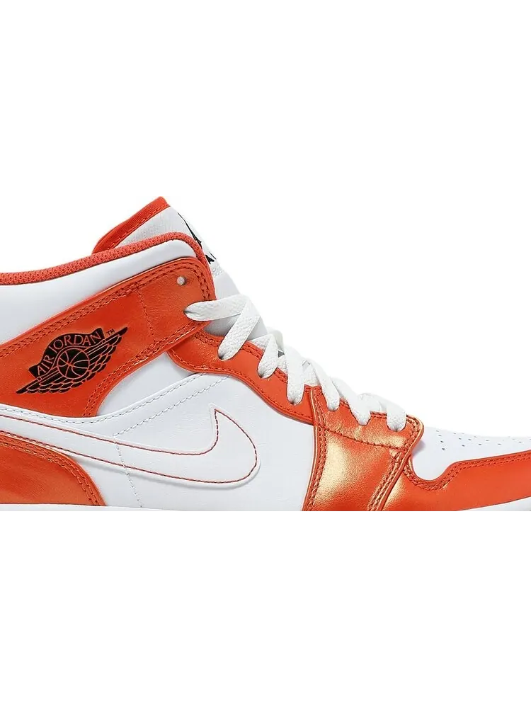Кроссовки Air Jordan 1 Mid SE Electro Orange — изображение 2 из 8, оранжевый