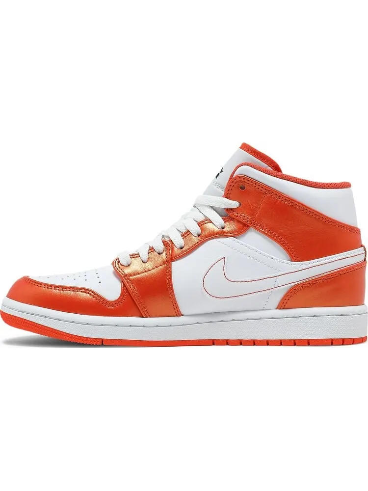 Кроссовки Air Jordan 1 Mid SE Electro Orange — изображение 3 из 8, оранжевый