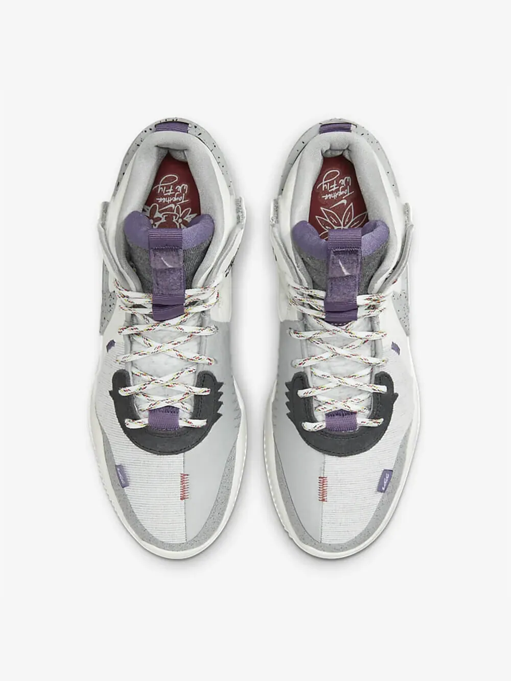 Баскетбольные кроссовки Nike Air Deldon "Together We Fly" — изображение 3 из 10, белый/серый