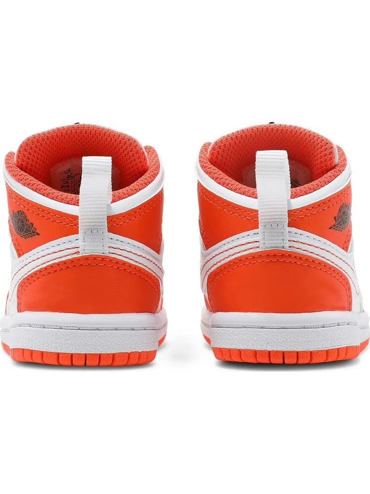 Кроссовки Air Jordan 1 Mid SE TD Electro Orange — изображение 6 из 8, оранжевый