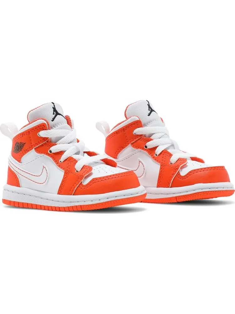 Кроссовки Air Jordan 1 Mid SE TD Electro Orange — изображение 8 из 8, оранжевый