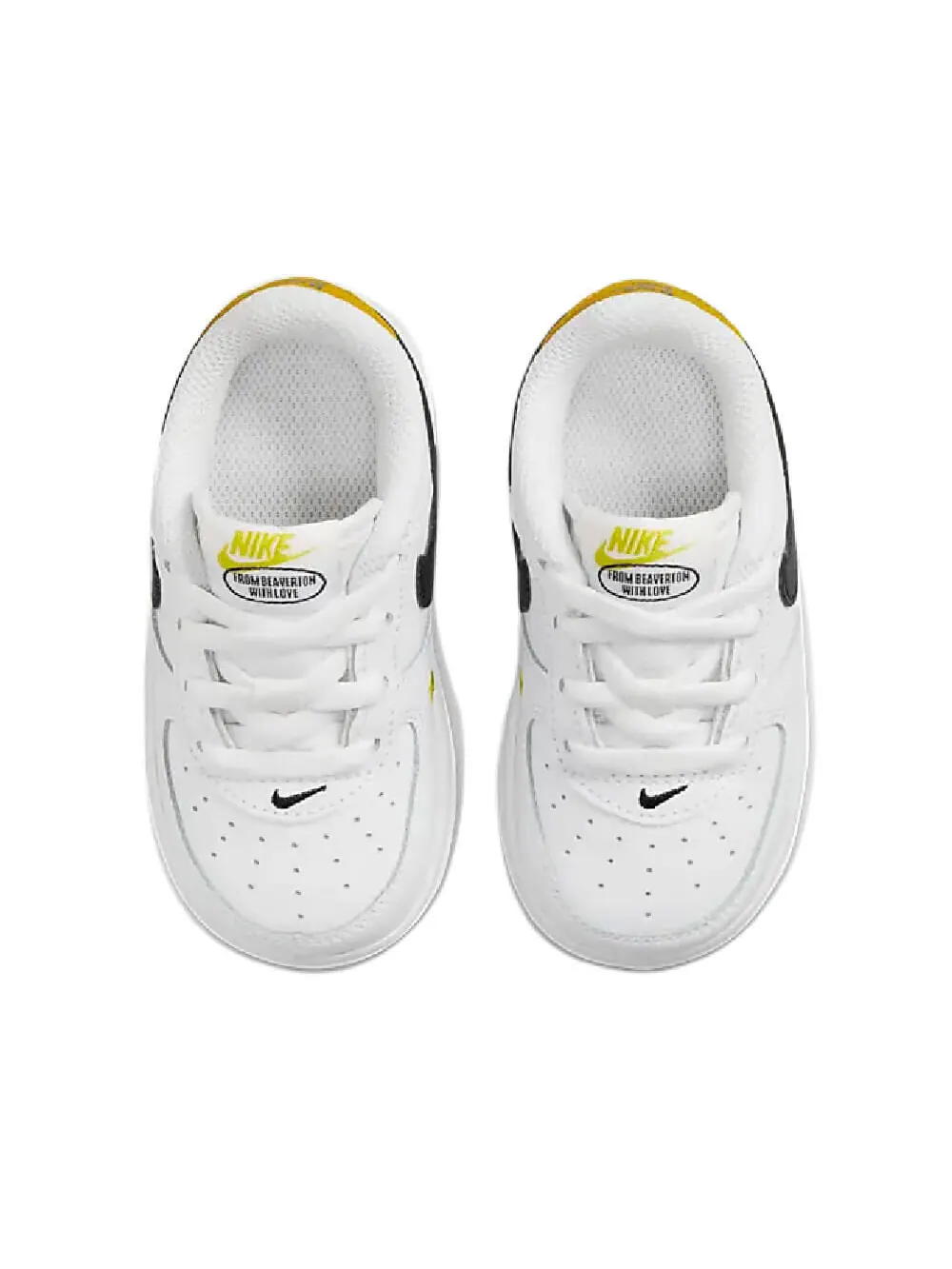Кросcовки Nike Force 1 LV8 — изображение 3 из 7, белый/черный/желтый