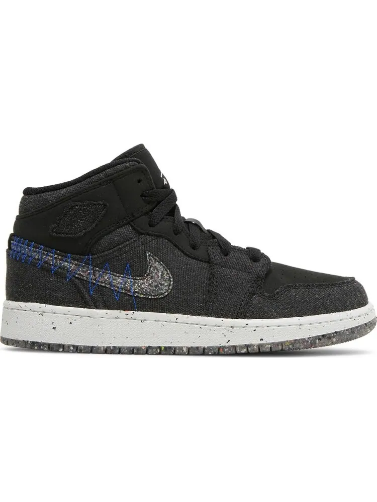 Кроссовки Air Jordan 1 Mid SE GS Crater — изображение 1 из 8, черный