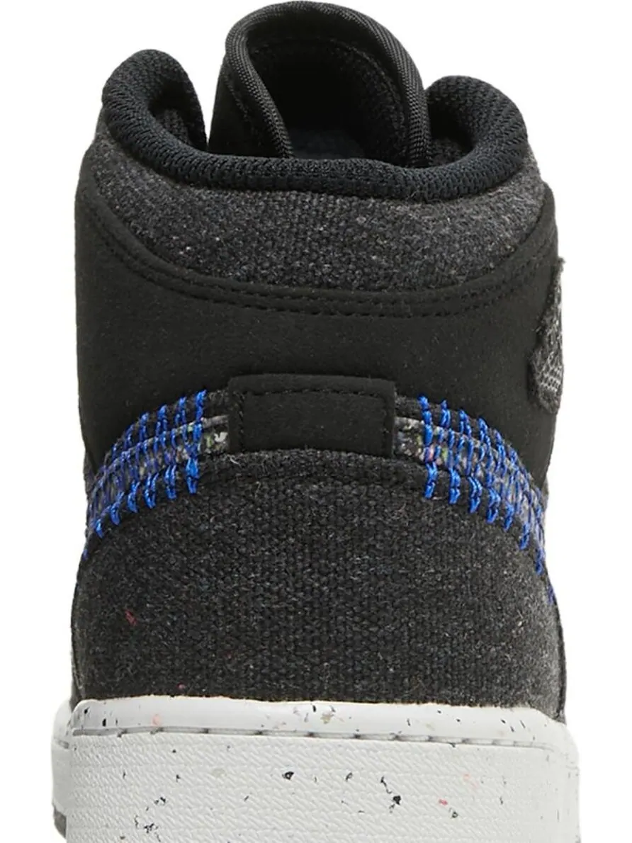 Кроссовки Air Jordan 1 Mid SE GS Crater — изображение 7 из 8, черный