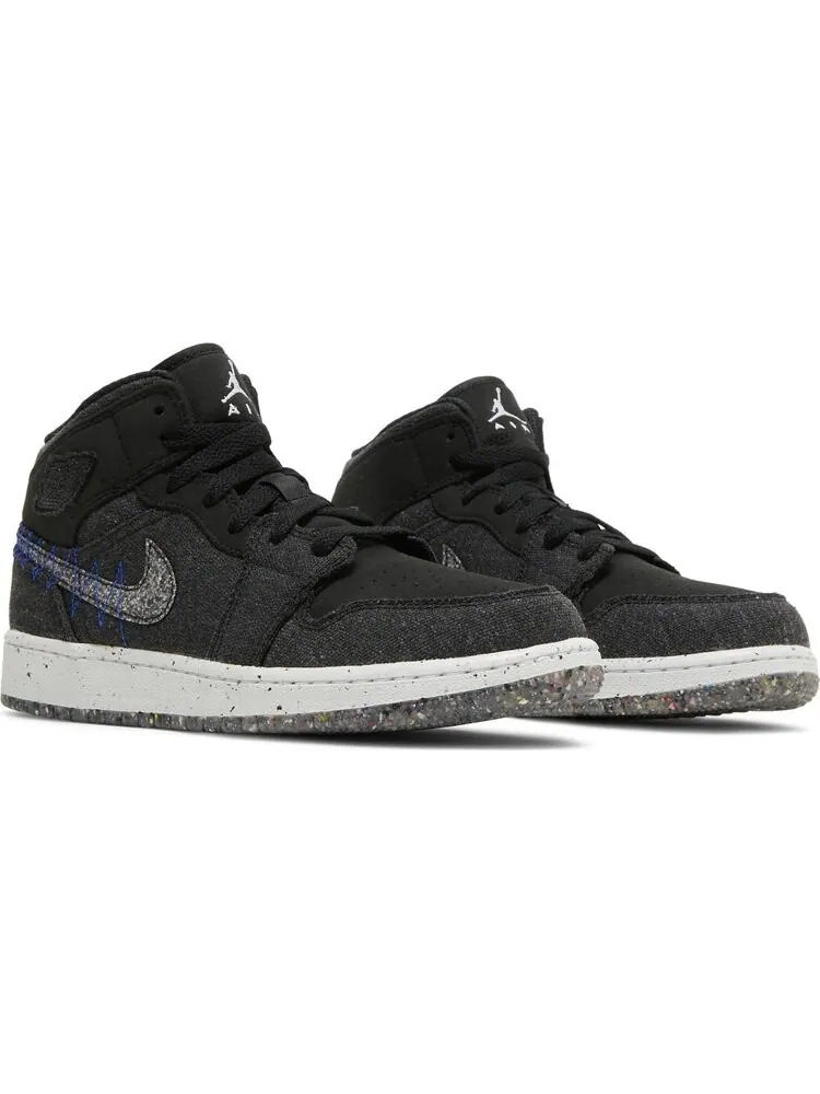 Кроссовки Air Jordan 1 Mid SE GS Crater — изображение 8 из 8, черный