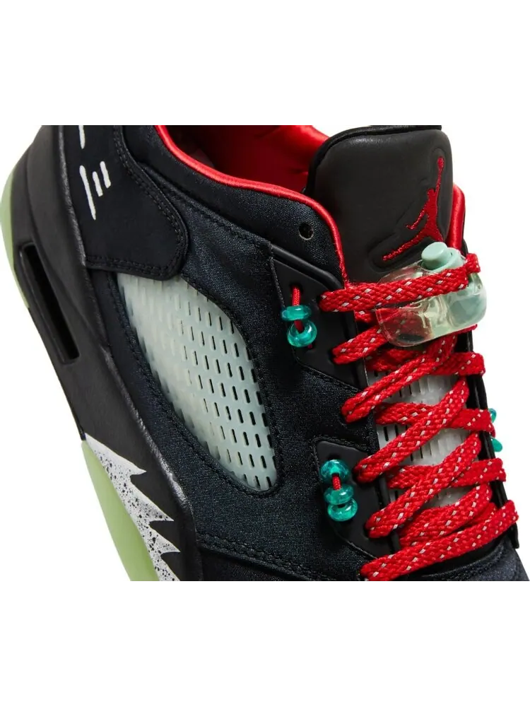 Кроссовки CLOT x Air Jordan 5 Retro Low Jade — изображение 9 из 11, черный