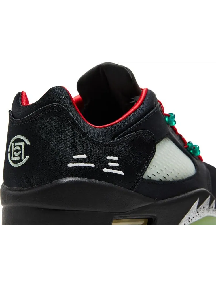 Кроссовки CLOT x Air Jordan 5 Retro Low Jade — изображение 10 из 11, черный