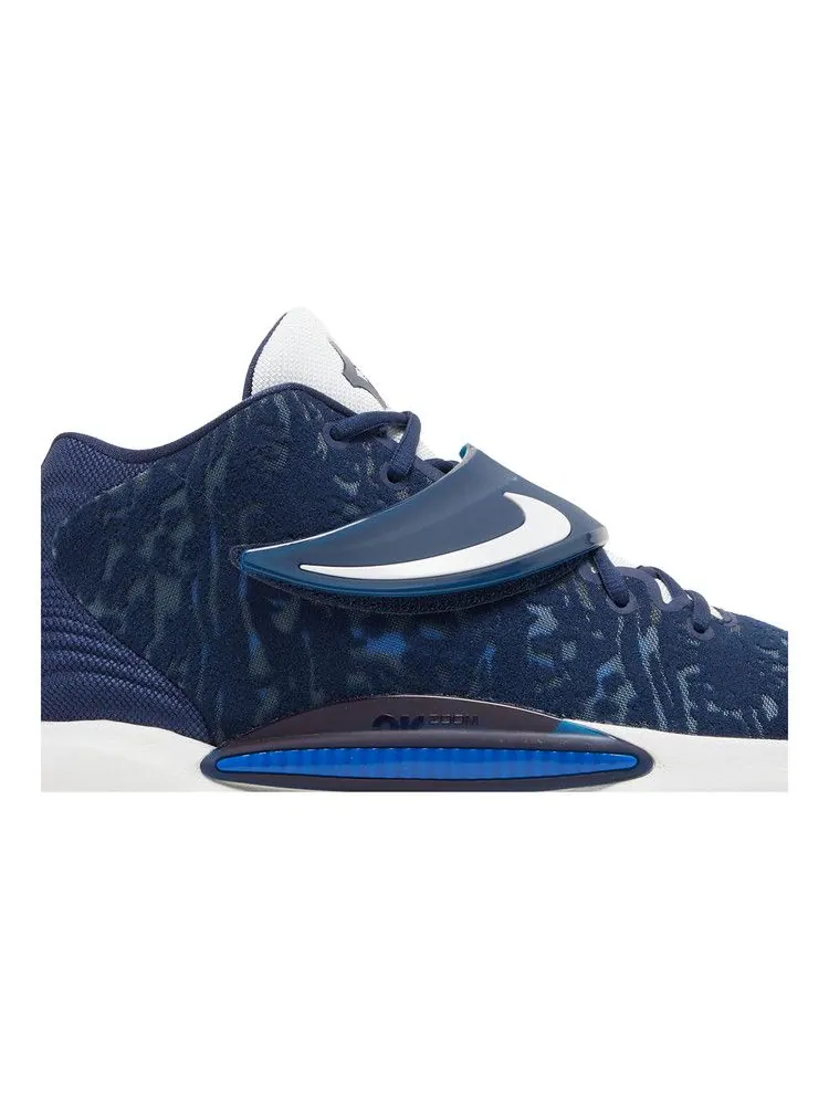 Кроссовки Nike KD 14 TB 'Midnight Navy' — изображение 3 из 9, темно-синий/белый