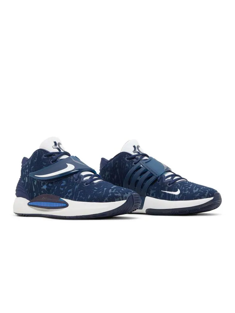 Кроссовки Nike KD 14 TB 'Midnight Navy' — изображение 9 из 9, темно-синий/белый