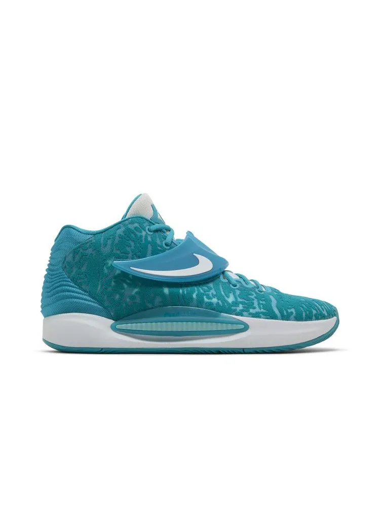 Кроссовки Nike KD 14 TB 'Rapid Teal' — изображение 2 из 9, белый