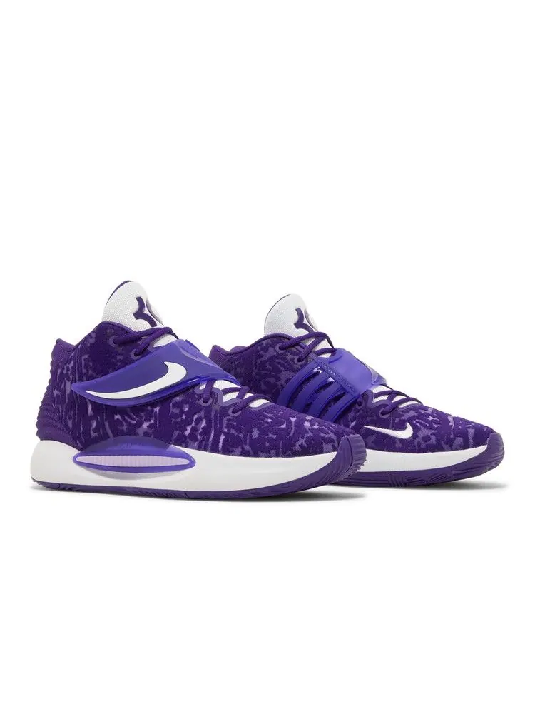 Кроссовки Nike KD 14 TB 'Court Purple' — изображение 9 из 9, фиолетовый/белый