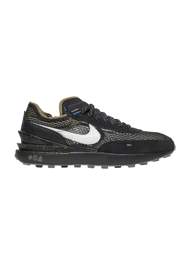 Кроссовки Nike Waffle One 'Black Iron Grey' — изображение 1 из 9, черный/серый//черный