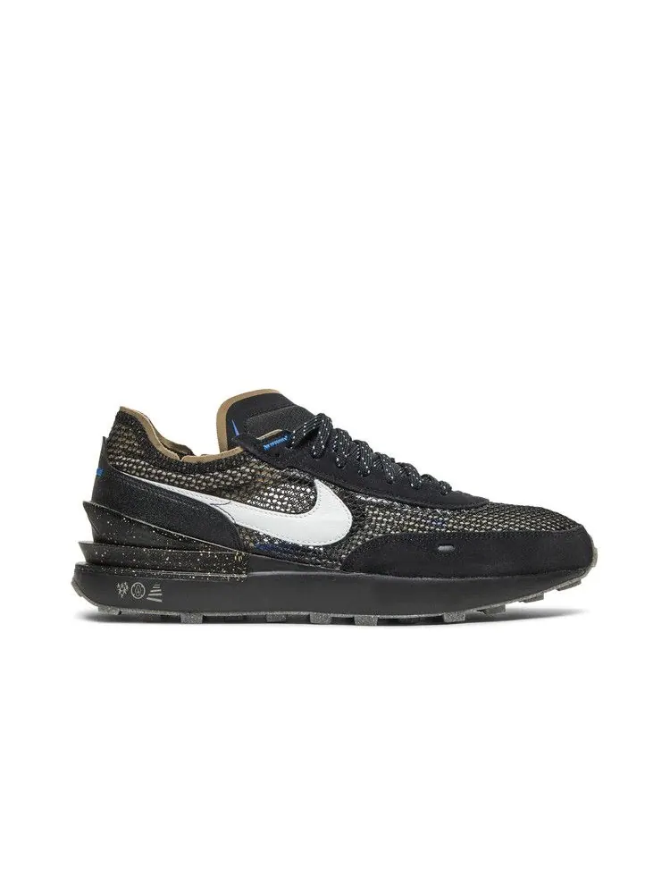 Кроссовки Nike Waffle One 'Black Iron Grey' — изображение 2 из 9, черный/серый//черный