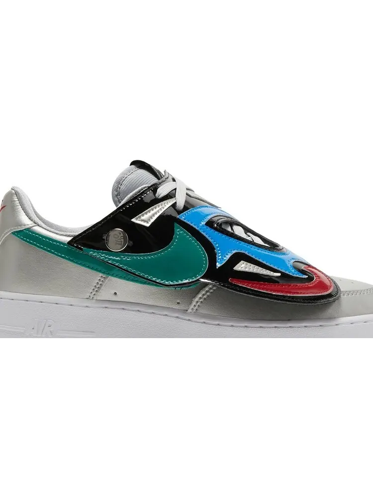 Кроссовки Nike Air Force 1 '07 LV8 'Lucha Libre' — изображение 2 из 8, серебряный