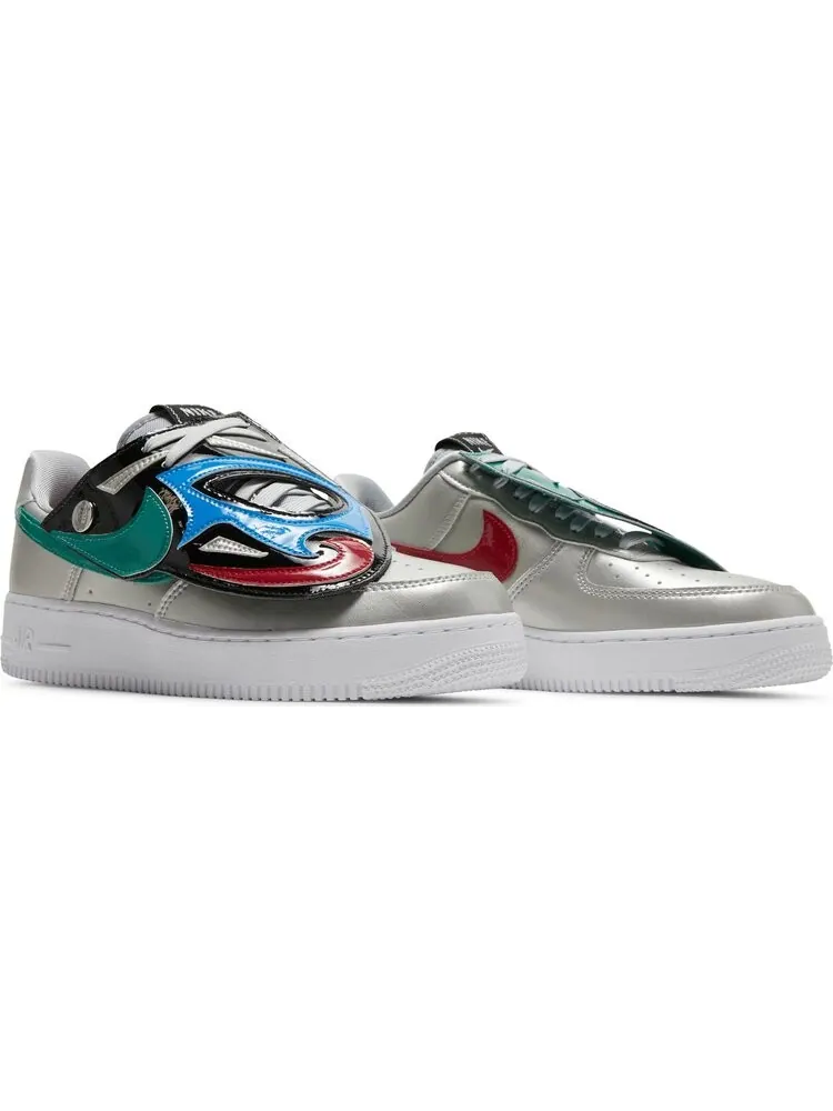 Кроссовки Nike Air Force 1 '07 LV8 'Lucha Libre' — изображение 8 из 8, серебряный