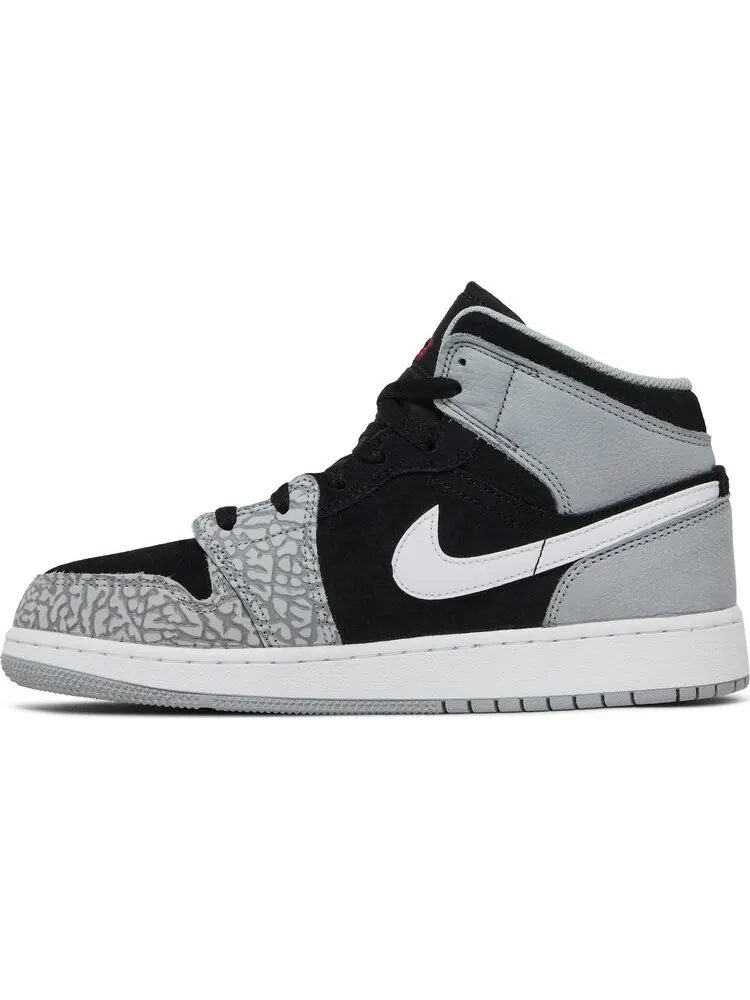 Кроссовки Air Jordan 1 Mid SE GS Elephant Toe — изображение 3 из 8, серый