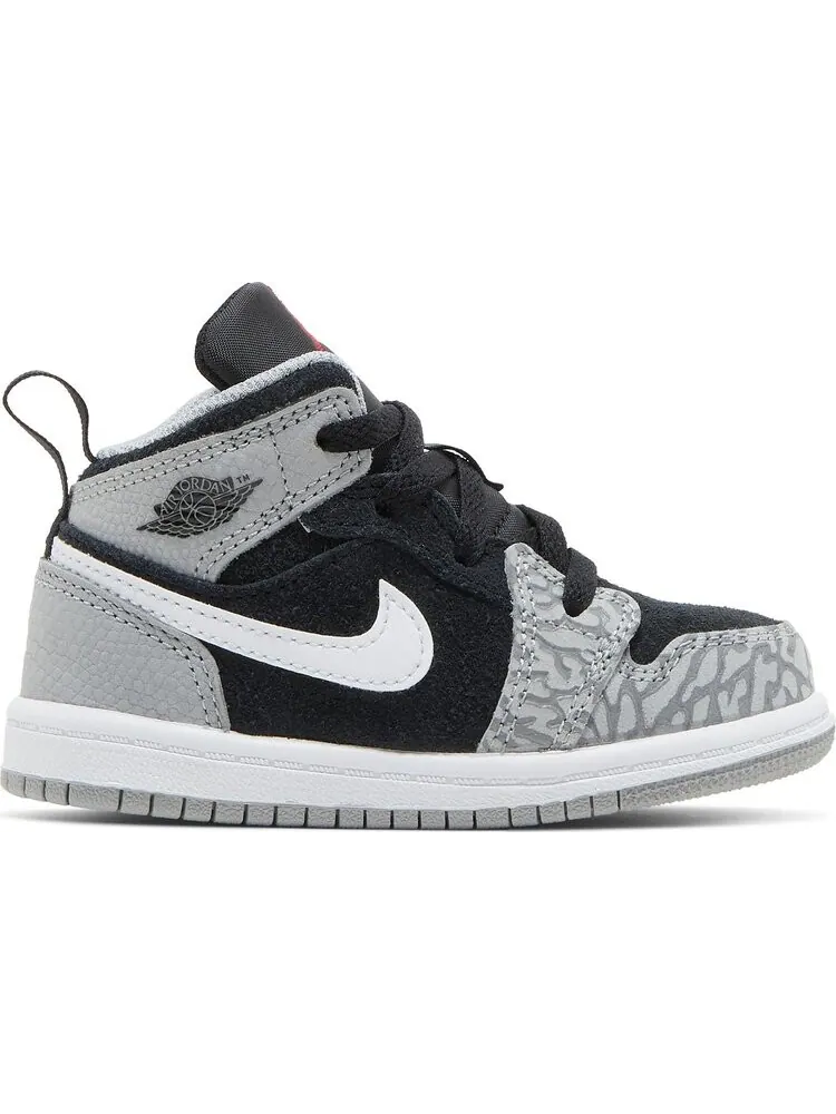 Кроссовки Air Jordan 1 Mid SE TD Elephant Toe — изображение 1 из 8, серый