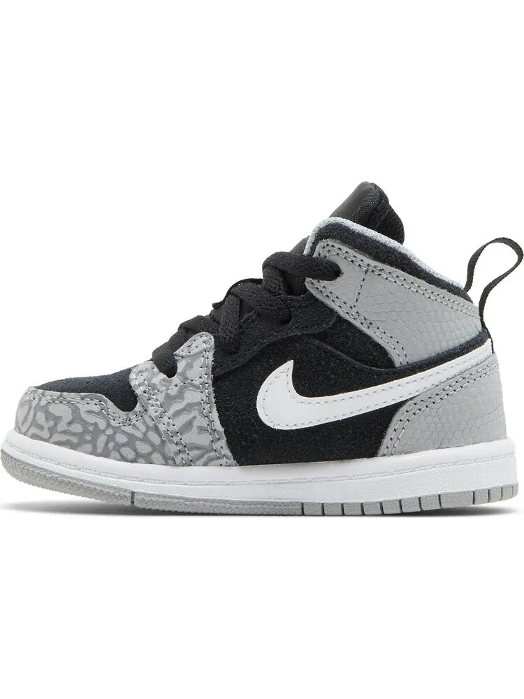 Кроссовки Air Jordan 1 Mid SE TD Elephant Toe — изображение 3 из 8, серый