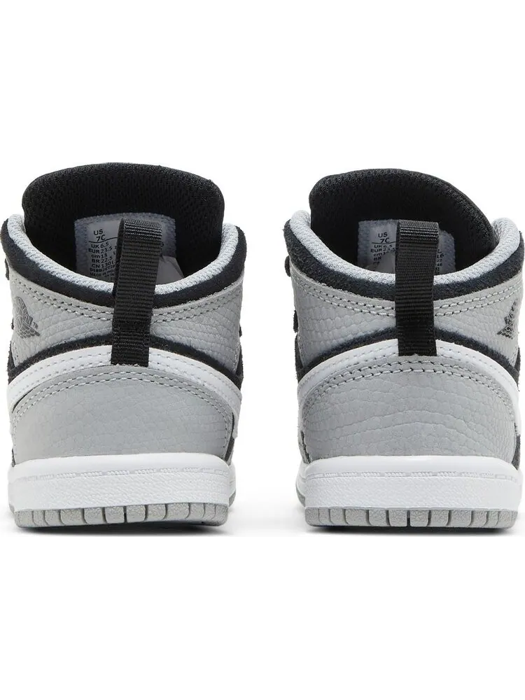 Кроссовки Air Jordan 1 Mid SE TD Elephant Toe — изображение 6 из 8, серый