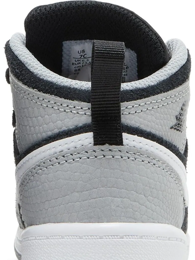 Кроссовки Air Jordan 1 Mid SE TD Elephant Toe — изображение 7 из 8, серый