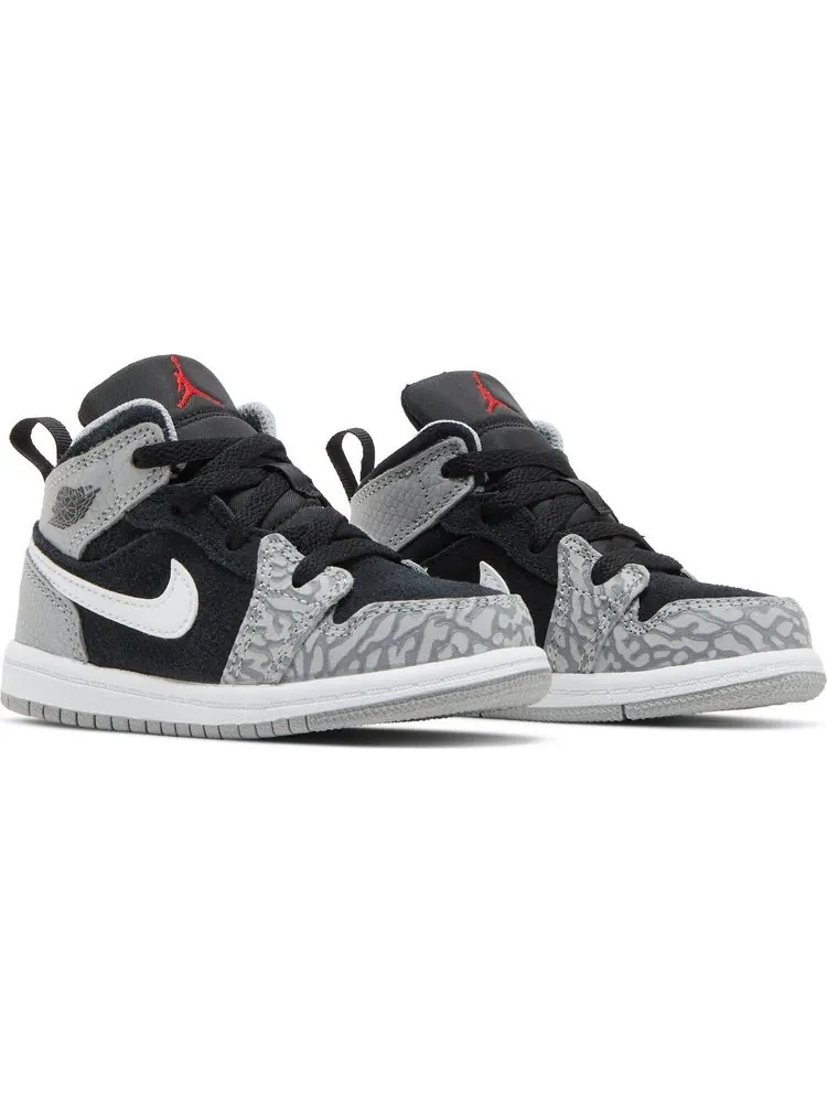 Кроссовки Air Jordan 1 Mid SE TD Elephant Toe — изображение 8 из 8, серый