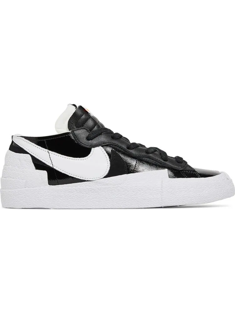 Кроссовки Nike x sacai Blazer Low «Black Patent» — изображение 1 из 11, черный