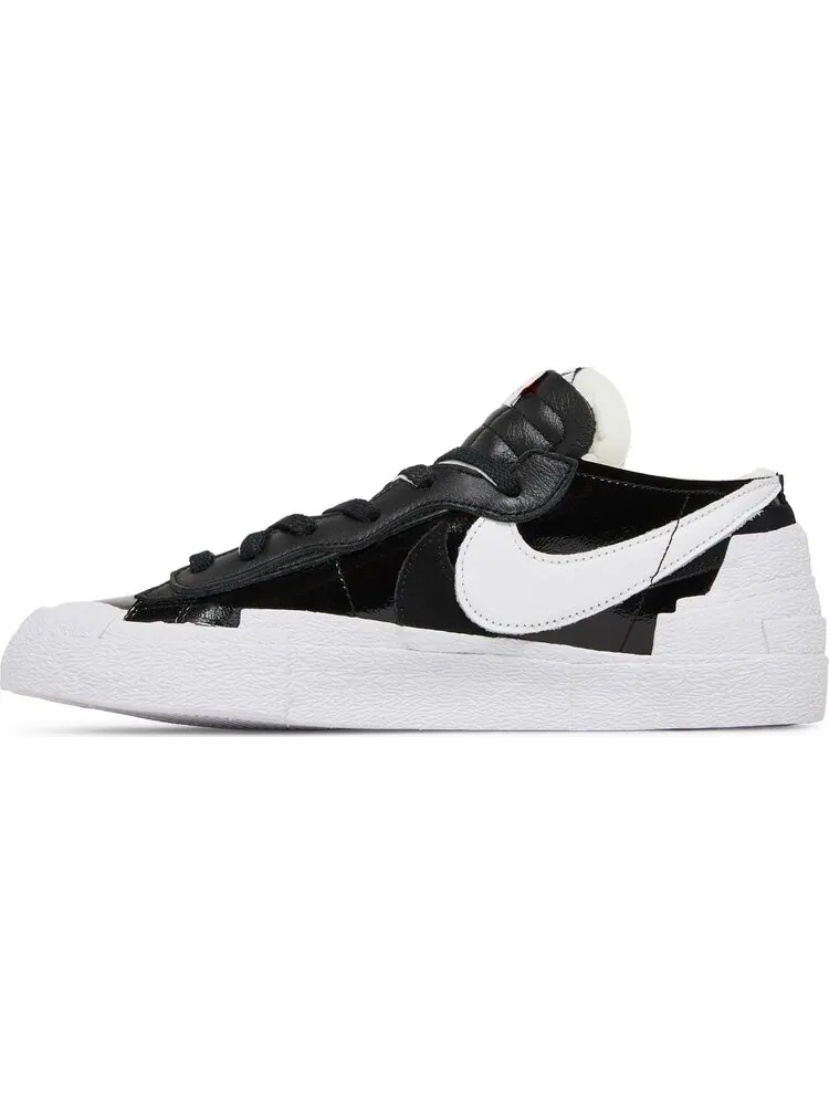 Кроссовки Nike x sacai Blazer Low «Black Patent» — изображение 3 из 11, черный