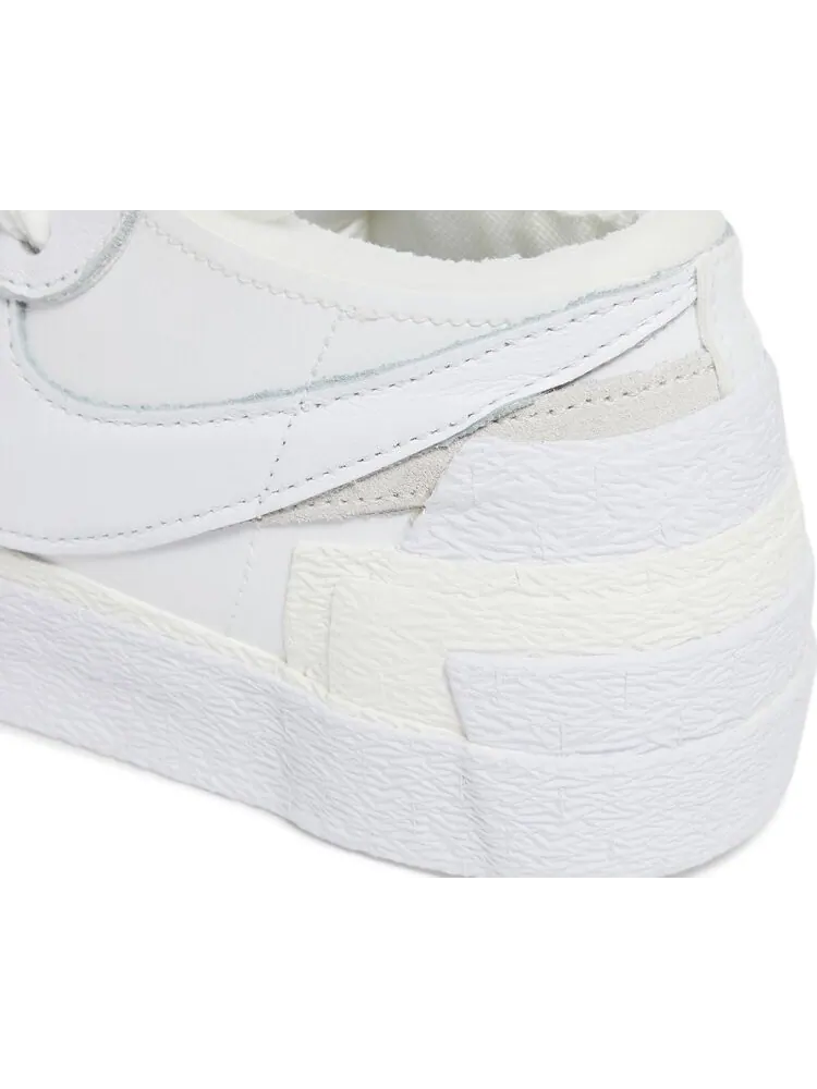 Кроссовки Nike x sacai Blazer Low 'White Patent' — изображение 9 из 11, белый