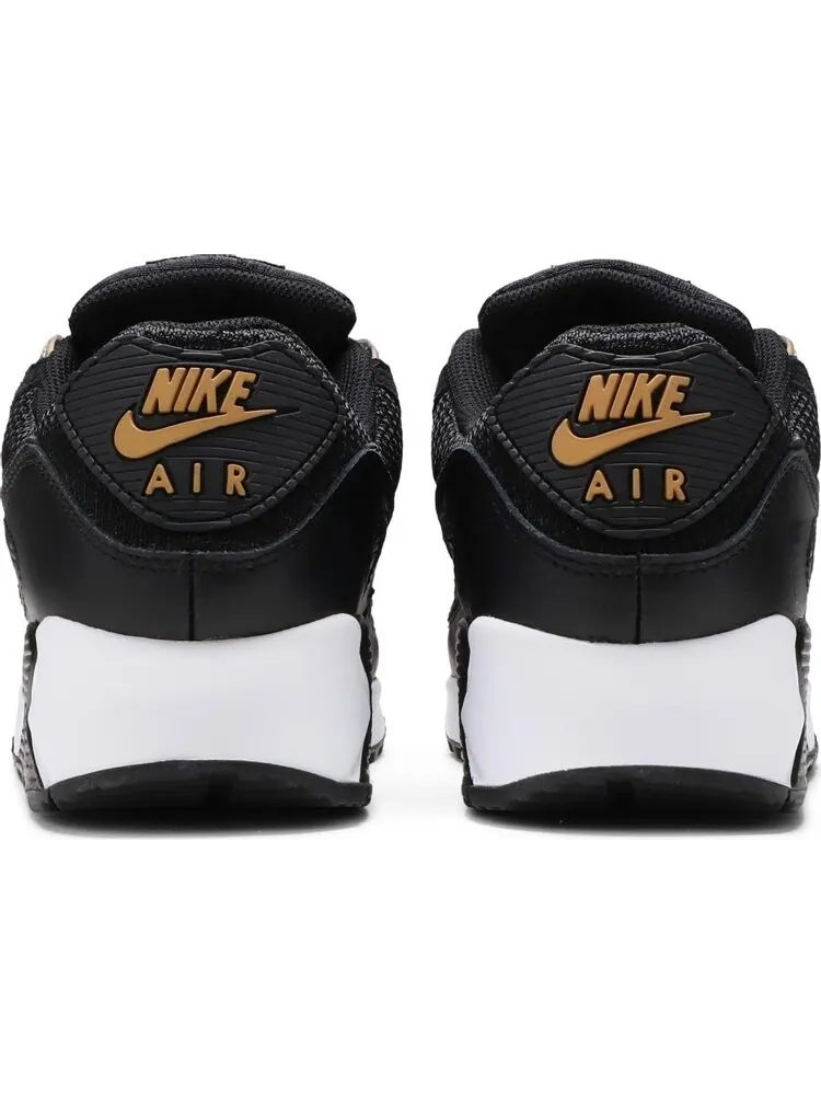 Кроссовки Nike Air Max 90 'Black Metallic Gold' — изображение 6 из 8, черный
