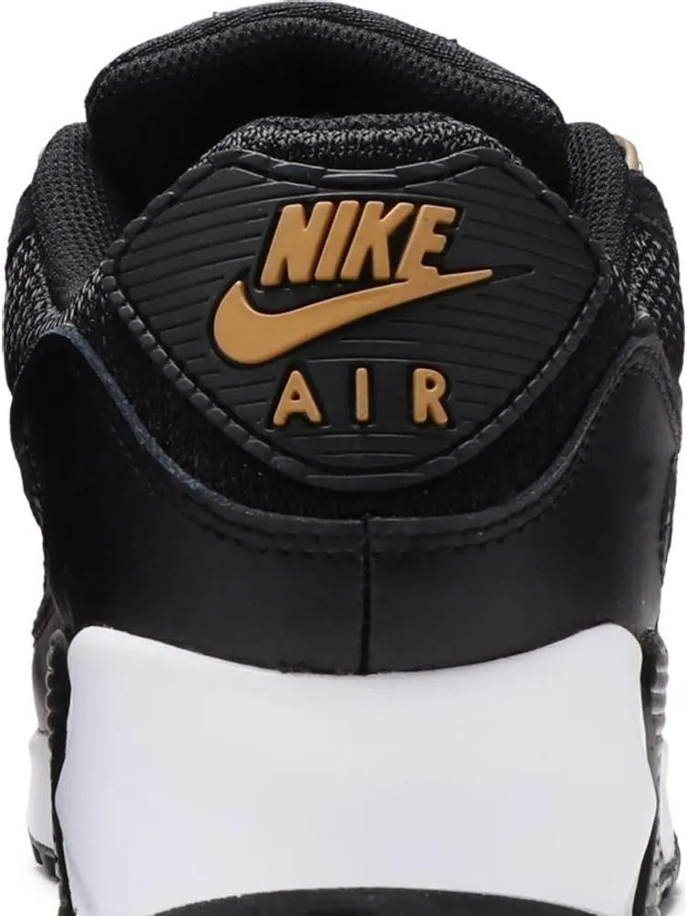 Кроссовки Nike Air Max 90 'Black Metallic Gold' — изображение 7 из 8, черный