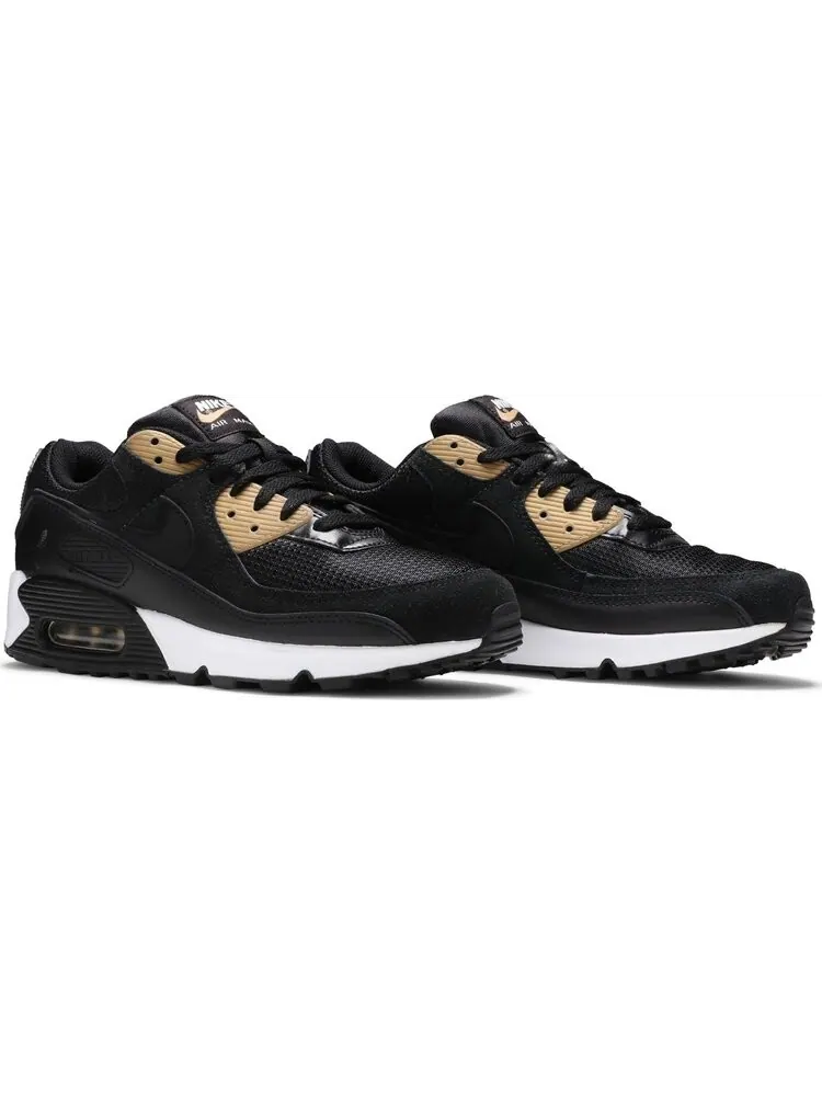 Кроссовки Nike Air Max 90 'Black Metallic Gold' — изображение 8 из 8, черный