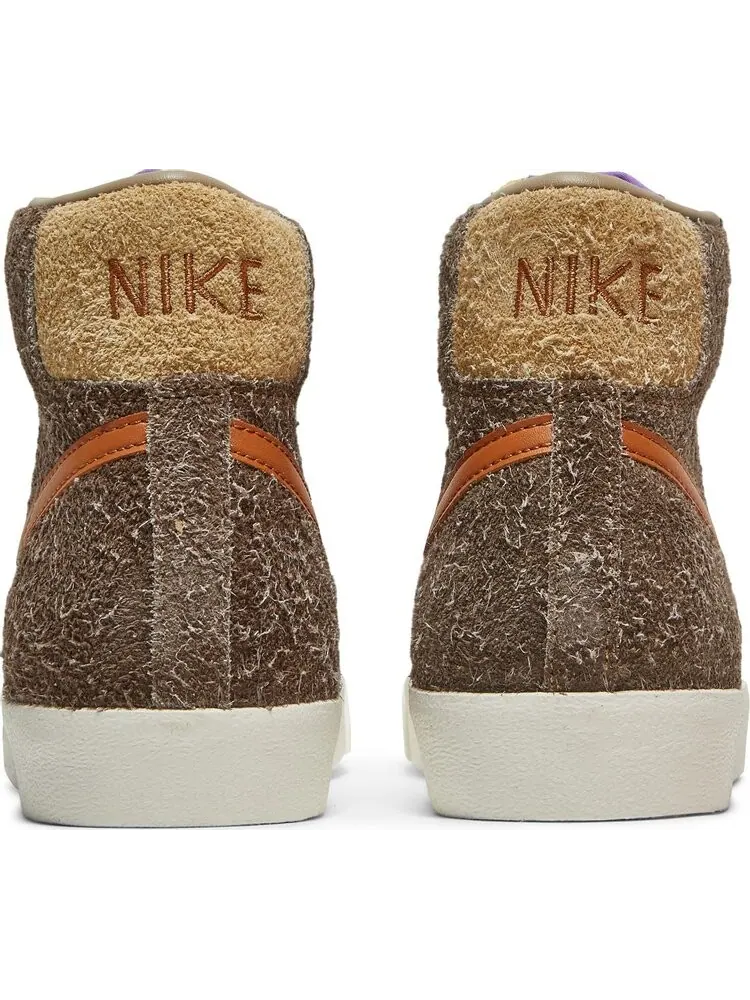 Кроссовки Nike Blazer Mid '77 Premium 'Dark Chocolate' — изображение 6 из 8, коричневый
