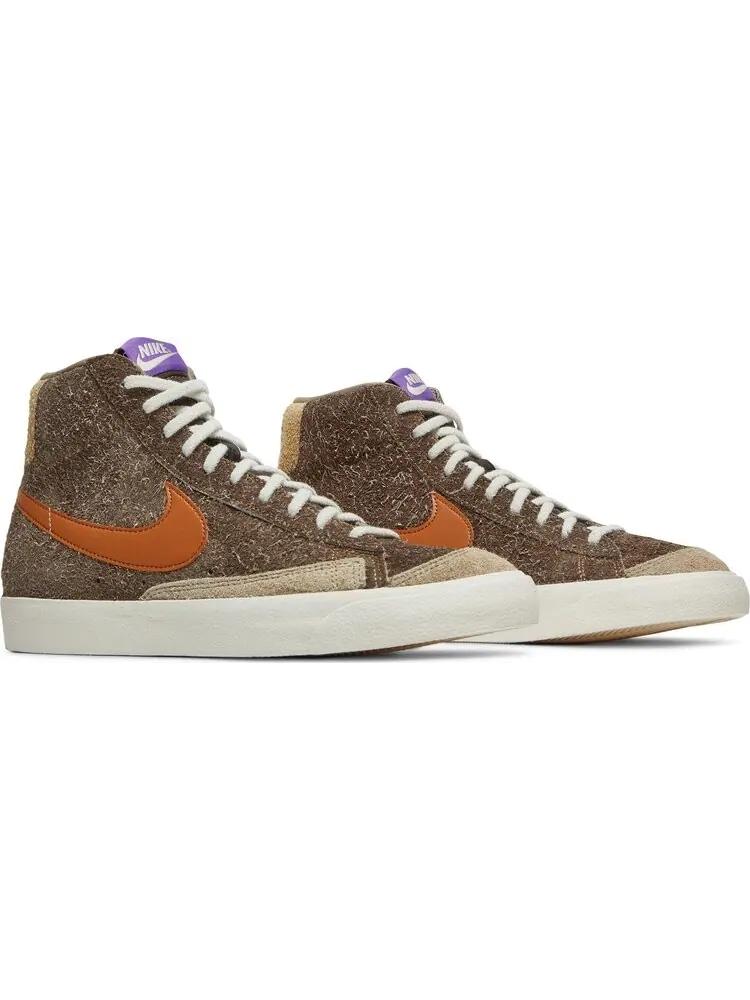 Кроссовки Nike Blazer Mid '77 Premium 'Dark Chocolate' — изображение 8 из 8, коричневый