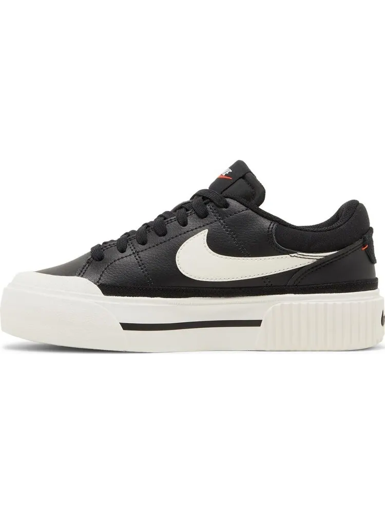 Кроссовки Nike Wmns Court Legacy Lift 'Black Sail' — изображение 3 из 8, черный