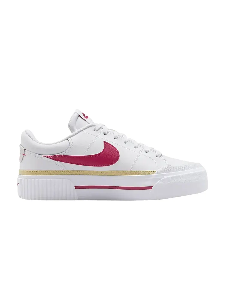 Кроссовки Nike Wmns Court Legacy Lift 'White Team Gold' — изображение 1 из 1, белый