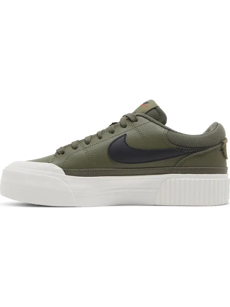 Кроссовки Nike Wmns Court Legacy Lift 'Medium Olive' — изображение 3 из 8, зеленый