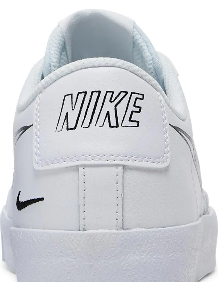 Кроссовки Nike Blazer Low '77 GS 'Sketch - White Black' — изображение 7 из 8, белый