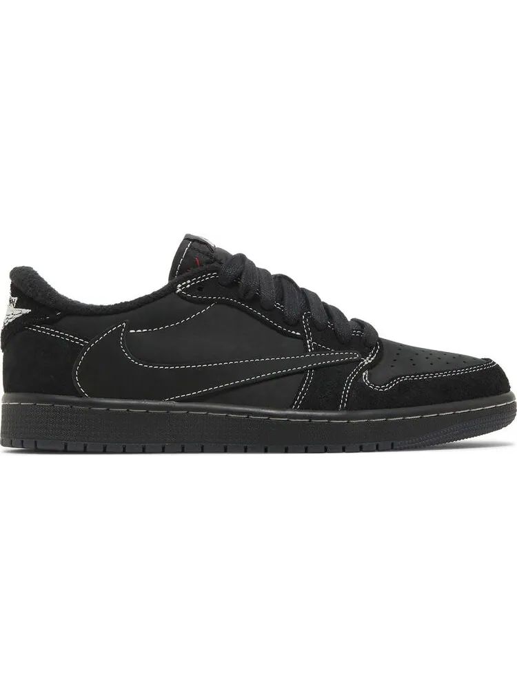 Кроссовки Travis Scott x Air Jordan 1 Low OG SP Black Phantom — изображение 1 из 10, черный