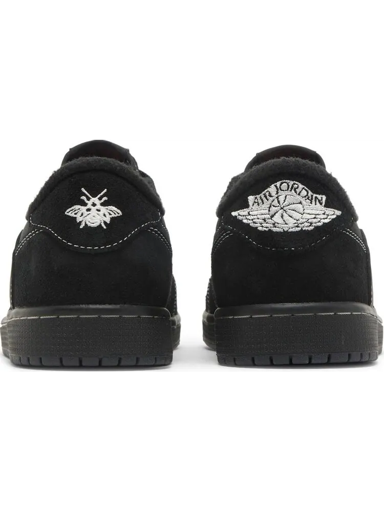 Кроссовки Travis Scott x Air Jordan 1 Low OG SP Black Phantom — изображение 6 из 10, черный