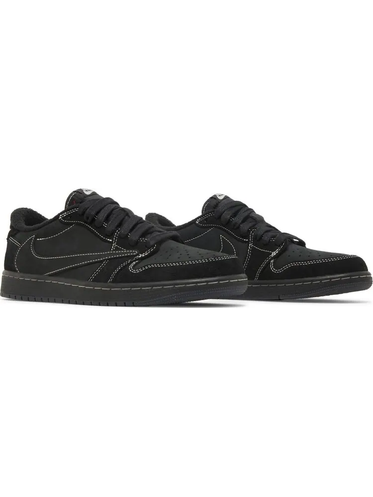 Кроссовки Travis Scott x Air Jordan 1 Low OG SP Black Phantom — изображение 8 из 10, черный