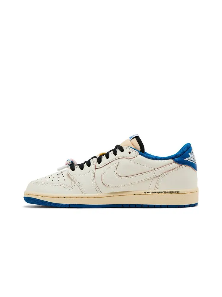Кроссовки Air Jordan 1 Retro Low OG SP Sail Military Blue — изображение 4 из 10, черный//синий