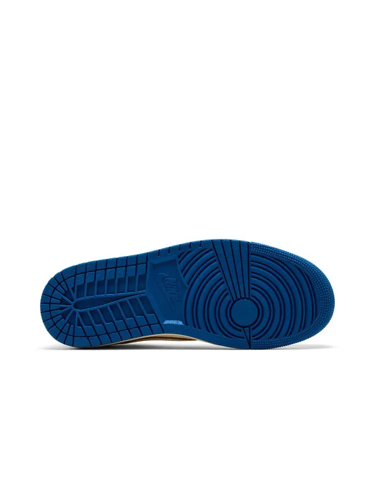 Кроссовки Air Jordan 1 Retro Low OG SP Sail Military Blue — изображение 5 из 10, черный//синий