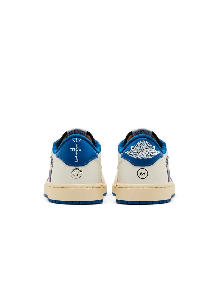 Кроссовки Air Jordan 1 Retro Low OG SP Sail Military Blue — изображение 7 из 10, черный//синий
