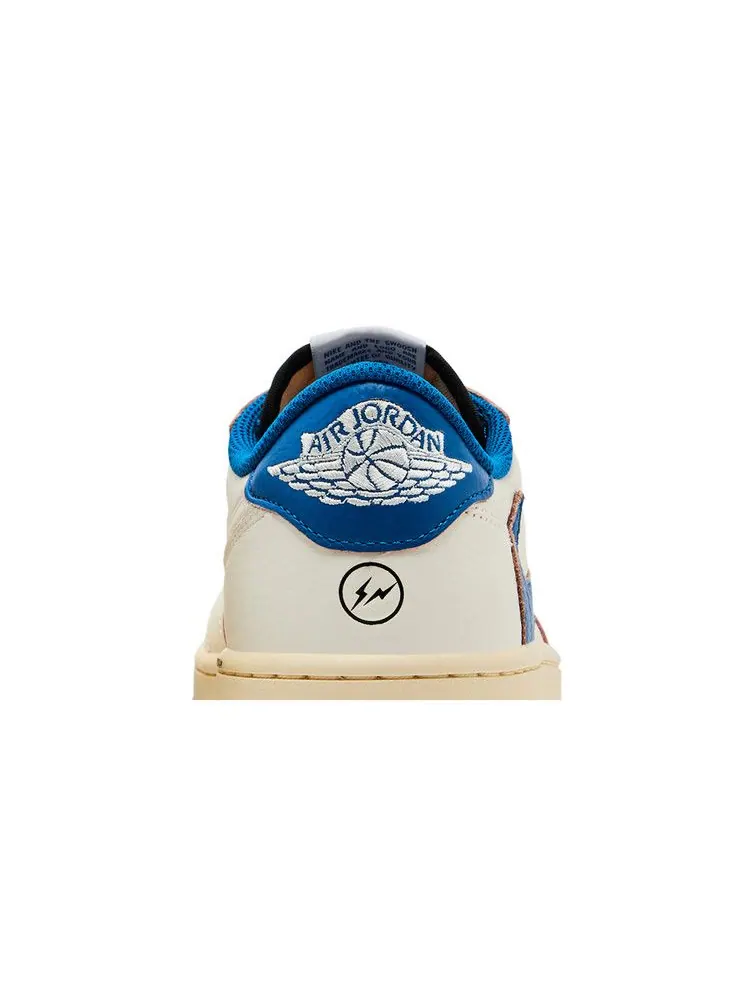 Кроссовки Air Jordan 1 Retro Low OG SP Sail Military Blue — изображение 8 из 10, черный//синий