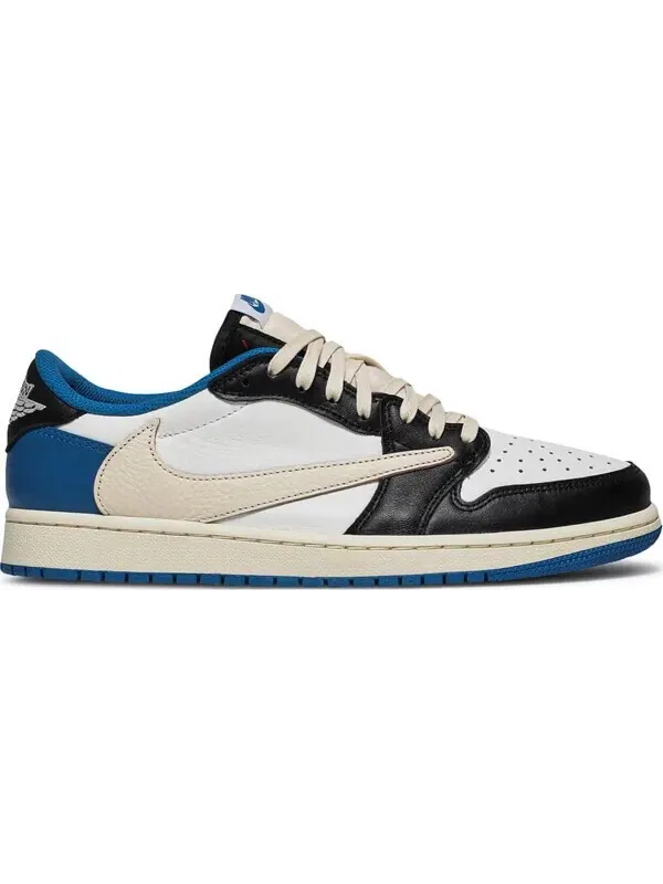 Кроссовки Fragment Design x Travis Scott x Air Jordan 1 Retro Low — изображение 1 из 10, синий