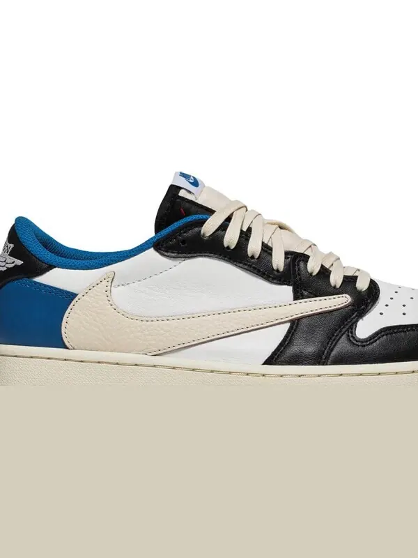 Кроссовки Fragment Design x Travis Scott x Air Jordan 1 Retro Low — изображение 2 из 10, синий