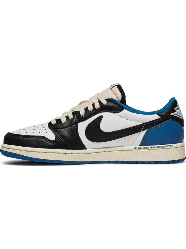 Кроссовки Fragment Design x Travis Scott x Air Jordan 1 Retro Low — изображение 3 из 10, синий