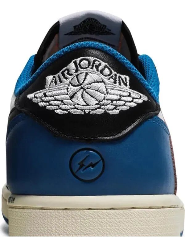 Кроссовки Fragment Design x Travis Scott x Air Jordan 1 Retro Low — изображение 7 из 10, синий